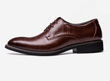 Flat Classic Leather Dress Shoes - FASHIONARM