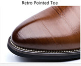 Flat Classic Leather Dress Shoes - FASHIONARM