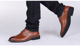 Flat Classic Leather Dress Shoes - FASHIONARM