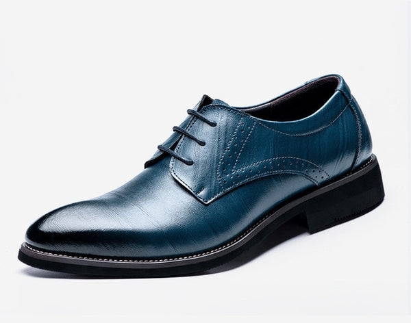 Flat Classic Leather Dress Shoes - FASHIONARM