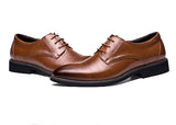 Flat Classic Leather Dress Shoes - FASHIONARM