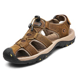 Classic Soft Leather Roman Sandals - FASHIONARM
